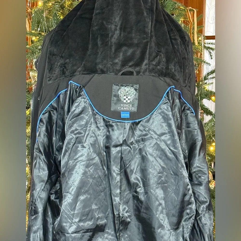 Vince Camuto Men's Black Softshell Hooded Jacket NWOT
